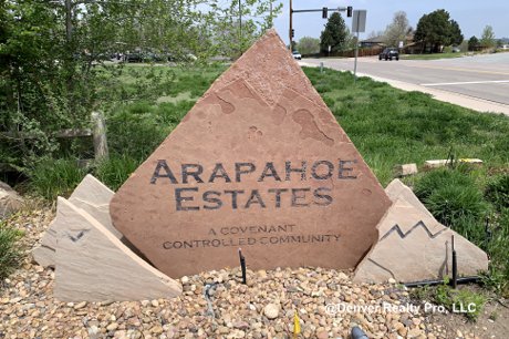 Arapahoe Estates Community Monument Centennial, CO