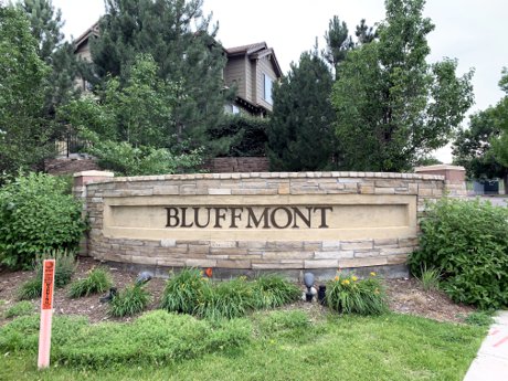 Bluffmont Estates Community Monument Lone Tree, CO