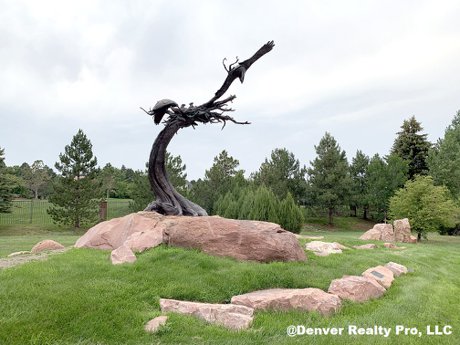 Bluffmont Estates Statue Lone Tree CO