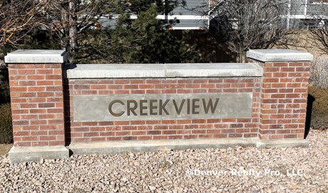 Creekview at River Run Neighborhood Monument Aurora, CO