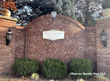 Devonshire Heights Neighborhood Monument Cherry Creek Village, CO