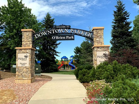 Downtown Parker Monument in Parker Colorado 