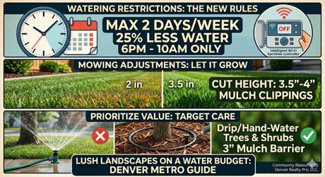 How To Maintain Your Yard During Metro Denver CO Water Restrictions