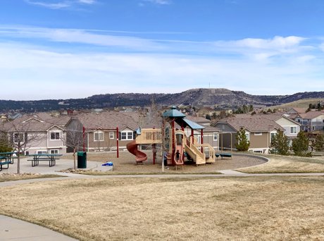 Community Park and Playground The Meadows in Castle Rock, CO 