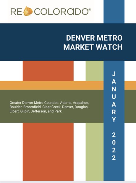 REcolorado Market Stats January 2022