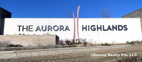 The Aurora Highlands Neighborhood Monument Aurora, CO