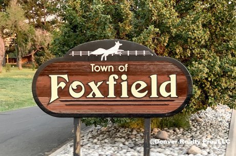 Town of Foxfield Colorado Sign 