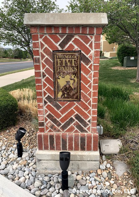Village of Five Parks Neighborhood Monument Arvada, CO