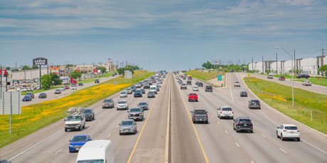 Interstate 35 corridor commute near Buda Texas