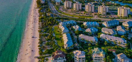 Bonita Beach FL waterfront properties for sale along the Gulf of Mexico.