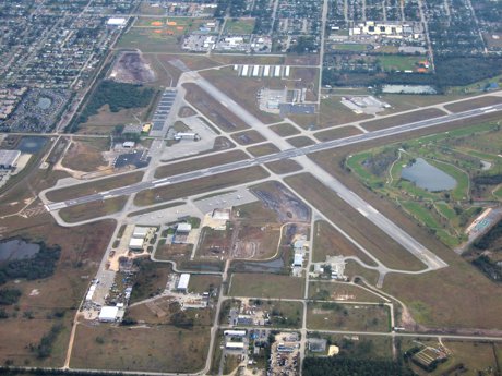 Kissimmee Gateway Airport terminal and facilities in Osceola County Florida