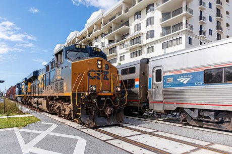 Amtrak in downtown Orlando