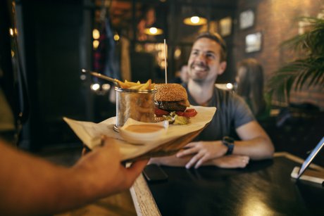 Dining in a restaurant