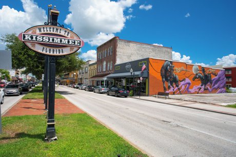 Historic Broadway corridor in Central Kissimmee Osceola County, Florida