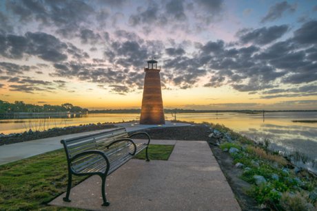 Kissimmee lakefront on Lake Tohopekaliga in Osceola County, Florida