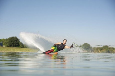 Water-skiing in Windermere on the Butler Chain of Lakes