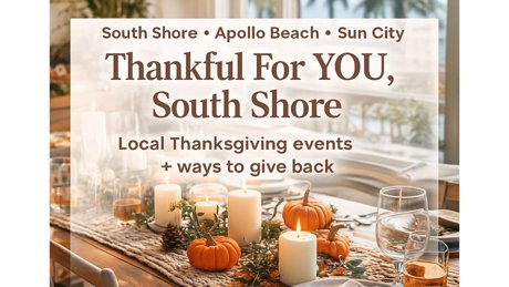 Thanksgiving in South Shore Florida with local events and charity drives