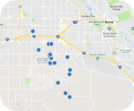 Boise South Map Real Estate search