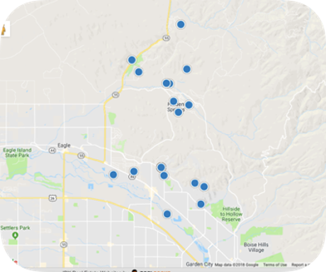 Northwest Boise real estate map search
