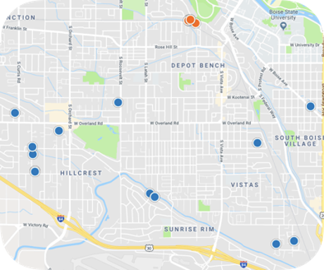 Boise Bench real estate map search