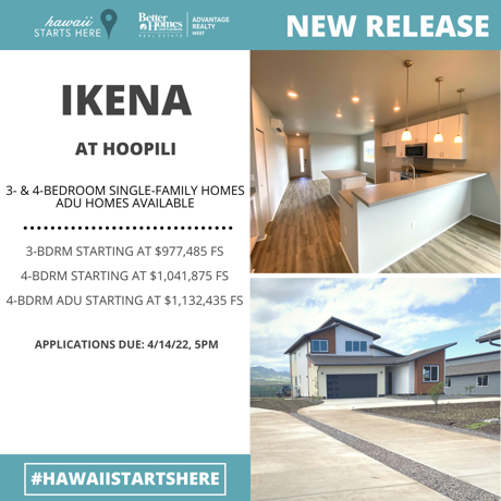 Ikena at Hoopili Release