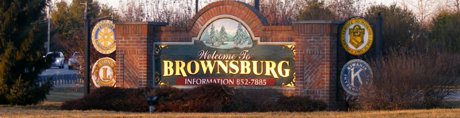 Brownsburg Welcome sign