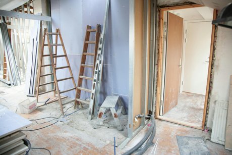 house renovation in progress