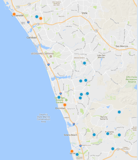 north county coastal map search