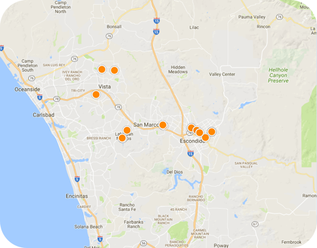 north county inland map search