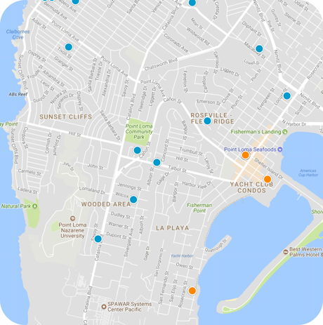 point loma map search
