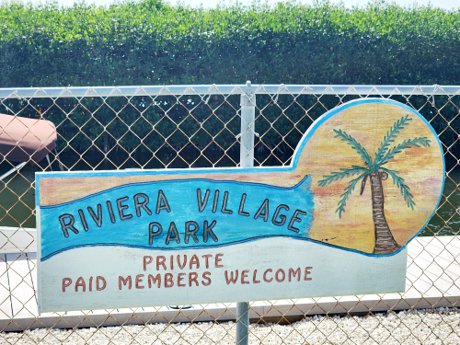 Riviera Village HOA sign