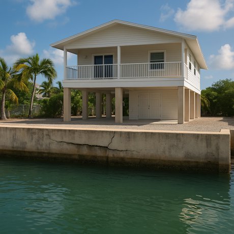 florida keys seawall crack