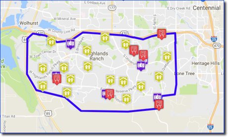 Highlands Ranch School Map