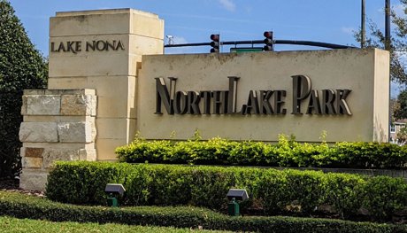 Northlake Park neighborhood entrance in Lake Nona
