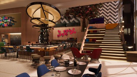 The Living Room Bar at the Lake Nona Wave Hotel