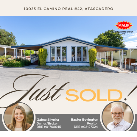 Just Sold! 10025 El Camino Real #42, Atascadero