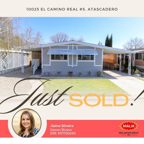 Just Sold! 10025 El Camino Real #5, Atascadero