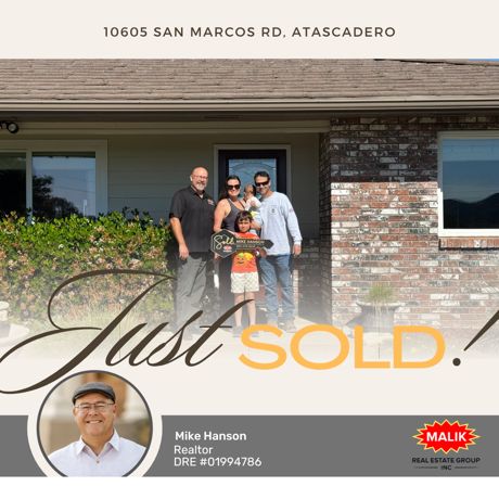 Just Sold! 10605 San Marcos Rd, Atascadero