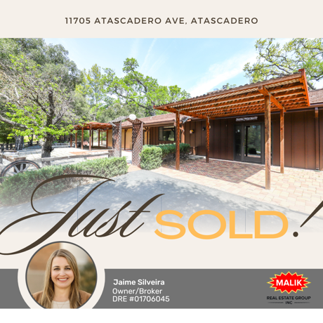 Just Sold! 11705 Atascadero Ave, Atascadero (Seller)