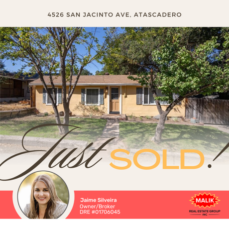 Just Sold! 4526 San Jacinto Ave, Atascadero, CA