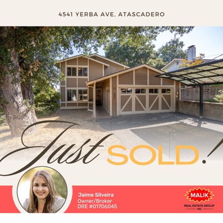 Just Sold! 4541 Yerba Ave, Atascadero