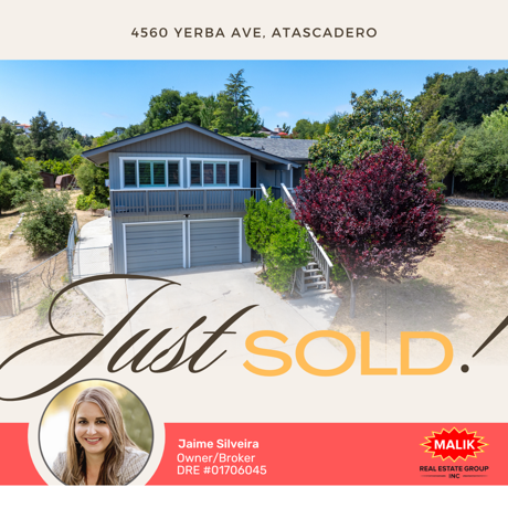 Just Sold! 4560 Yerba Ave, Atascadero