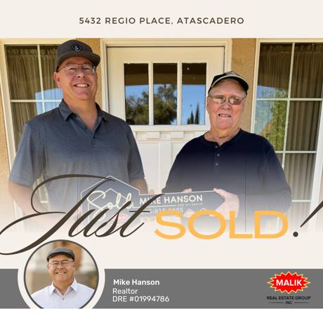 Just Sold! 5432 Regio Place, Atascadero