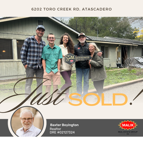 Just Sold! 6202 Toro Creek Rd, Atascadero, CA