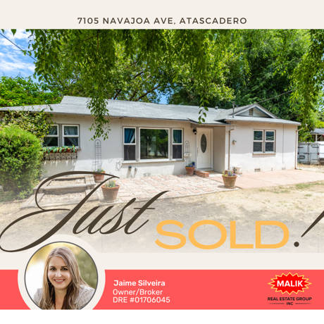 Just Sold! 7105 Navajoa Ave, Atascadero