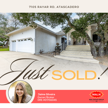 Just Sold! 7105 Rayar Rd, Atascadero, CA