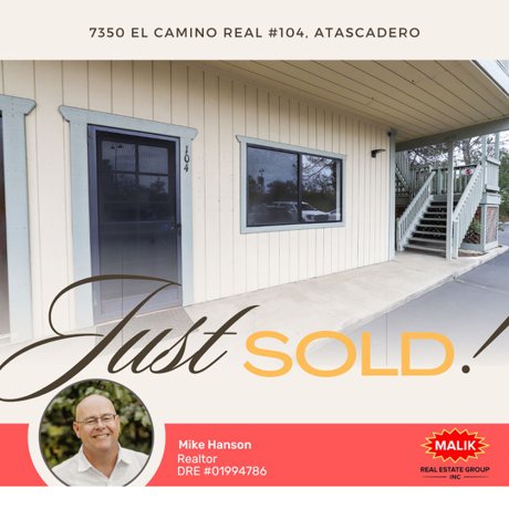 Just Sold! 1350 El Camino Real, #104, Atascadero
