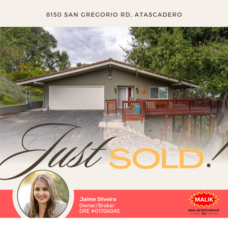 Just Sold! 8150 San Gregorio Rd, Atascadero