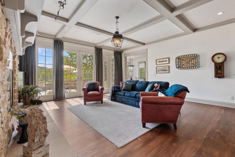 great room with fireplace