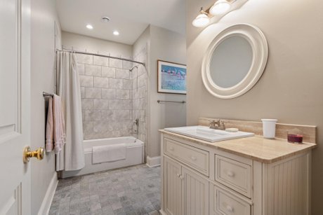 Beautiful bathrooms in this equestrian home for sale